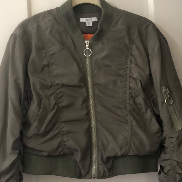 RENVY Cropped Bomber Jacketq - Picture 4 of 6